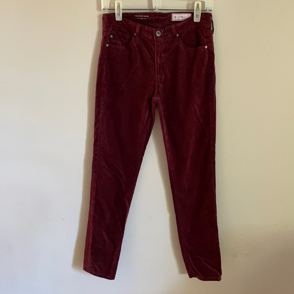 Anthropologie  AG Stevie Ankle Velvet Jeans 26R
